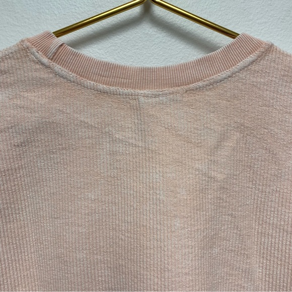 Oat Collective WEEKEND Corded Ribbed Sweatshirt Size Small Urban Pink - Picture 4 of 6